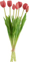 J-Line boeket Tulpen 7Stuks - kunststof - roze - large