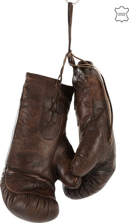 J-Line Bokshandschoenen Leder Bruin