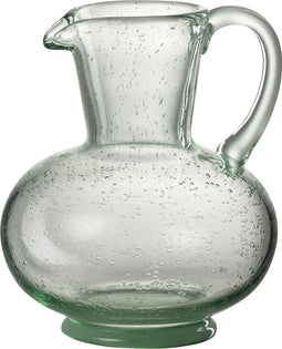J-Line Bol karaf - glas - transparant/groen - woonaccessoires