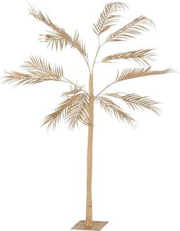 J-Line boom Palm Bladeren 1 Stam - metaal - goud - small