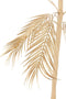 J-Line boom Palm Bladeren 1 Stam - metaal - goud - small