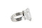 J-Line boom Palm Bladeren 3 Stammen - staal - goud - large