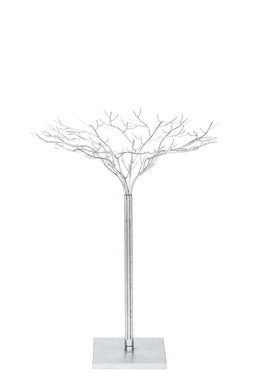 J-Line decoratie boom Smeedwerk - metaal - zilver - medium