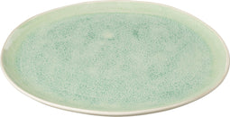 J-Line bord Lara - porselein - groen - large - 6 stuks