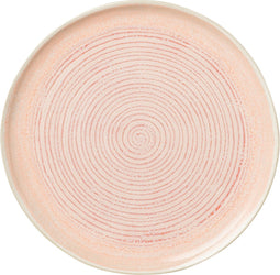 J-Line bord Lara - porselein - zalm - small - 4 stuks