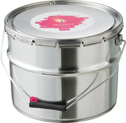 J-Line buitenkaars verfpot ikoko - metaal/was - oranje - large - 135U