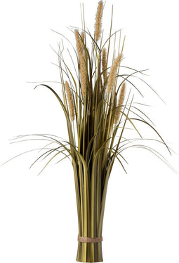 J-Line Bundel Gras+Staart Plastiek Groen/Beige Large