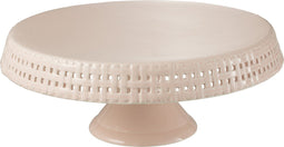 J-Line Cake bord - taartplateau - keramiek - roze - large - woonaccessoires