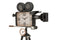 J-Line Camera Op Statief klok - metaal - zwart - 75 cm - woonaccessoires