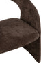 J-Line chaise Anise stoel - textiel - donkerbruin