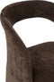 J-Line chaise Anise stoel - textiel - donkerbruin