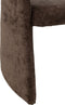 J-Line chaise Anise stoel - textiel - donkerbruin
