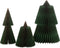 J-Line christmas tree folding - paper - groen/koper -medium