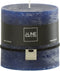 J-Line cilinderkaars - donkerblauw - 64U - 6 stuks