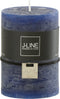J-Line cilinderkaars - donkerblauw - medium - 39U - 6 stuks