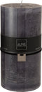 J-Line cilinderkaars Graniet - grijs - XXL - 150U - 6 stuks
