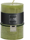J-Line cilinderkaars Gras - groen - medium - 39U - 6 stuks