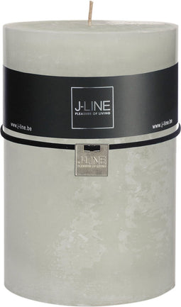 J-Line cilinderkaars - poedergroen - XL - 95U - 6 stuks