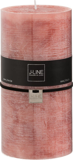 J-Line cilinderkaars - terracotta - XXL - 150U - 6 stuks
