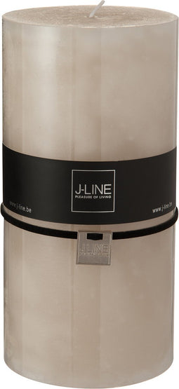J-Line cilinderkaars - zand - XXL - 150U - 6 stuks