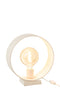 J-Line Cirkel tafellamp - staal - zwart - woonaccessoires