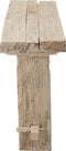 J-Line console Brut - hout - wit/naturel