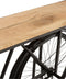 J-Line console Fiets - metaal/mango hout - zwart/naturel