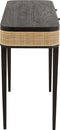 J-Line Console Molly Exotiek Hout/Rotan Zwart