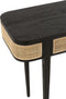J-Line Console Molly Exotiek Hout/Rotan Zwart
