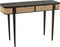 J-Line Console Molly Exotiek Hout/Rotan Zwart
