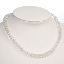 J-Line ketting Kristal - nepbont - transparant