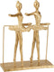 J-Line decoratie 2 Ballerina's - polyresin - goud