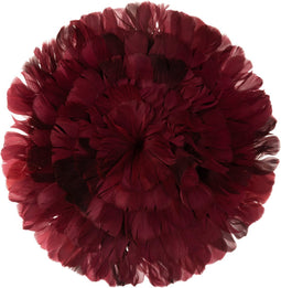 J-Line decoratie Bal - veren - bordeaux