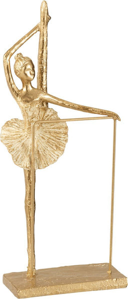 J-Line decoratie Ballerina Been Omhoog - polyresin - goud