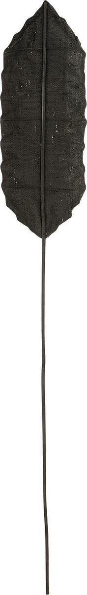 J-Line decoratie Blad Palmboom - kunststof - zwart