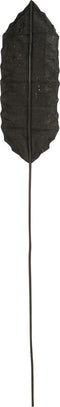 J-Line decoratie Blad Palmboom - kunststof - zwart