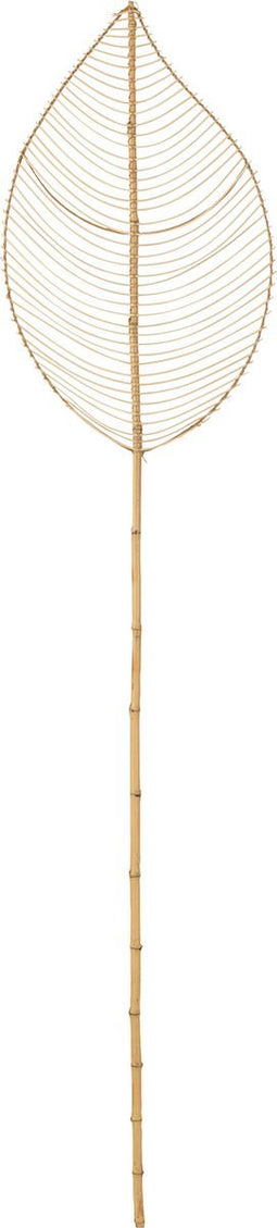J-Line decoratie Blad - rotan - naturel