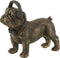 J-Line decoratie Bulldog Koptelefoon - polyresin - donkerbruin - small