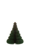 J-Line decoratie christmas tree - papier - donkergroen/koper - large