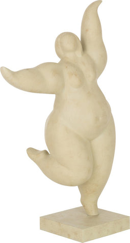 J-Line decoratie Figuur Delphine - polyresin - beige