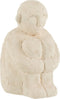 J-Line decoratie Figuur Zittend - cement - wit - small