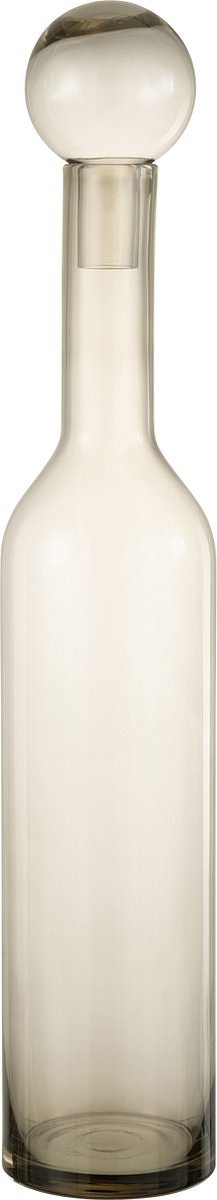 J-Line decoratie fles Norma - glas - grijs - large