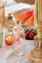 J-Line decoratie Hangende Flessen - gedroogde bloemen - glas - mix - large - 4 stuks