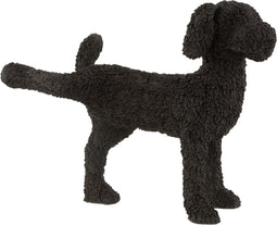 J-Line decoratie Hond Max - polyresin - zwart