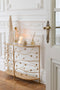 J-Line decoratie Kegel Parels - kunstleer - goud - large