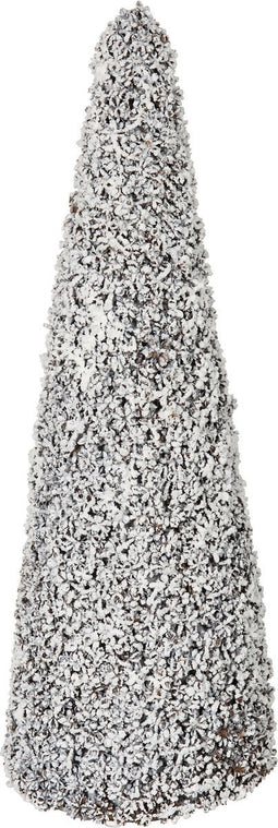 J-Line decoratie Kegel - polyeSter - bruin - large