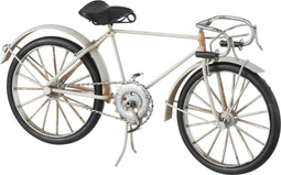 J-Line decoratie Koersfiets - metaal - grijs