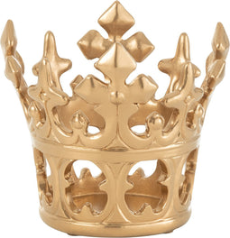 J-Line decoratie Kroon - polyresin - goud
