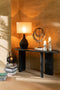 J-Line Decoratie Op Voet Schelp Zwart