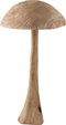 J-Line decoratie paddenstoel Danda - hout - naturel - large